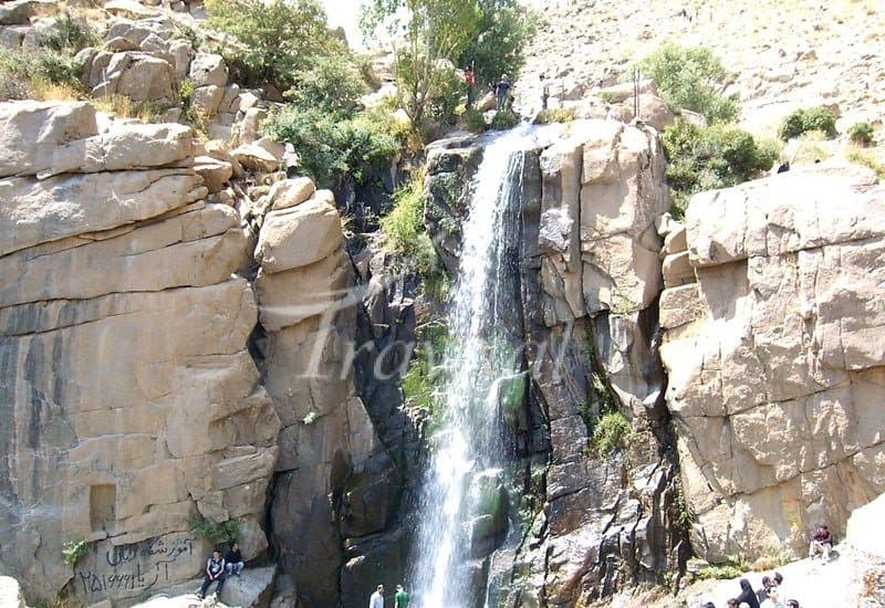Ganj Nameh Waterfall – Hamedan - view 2