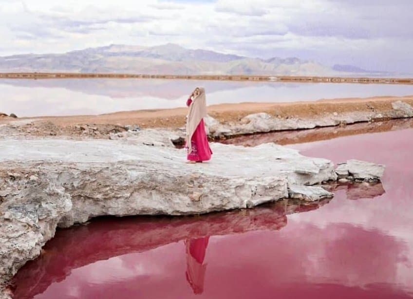 Maharloo Lake in Fars